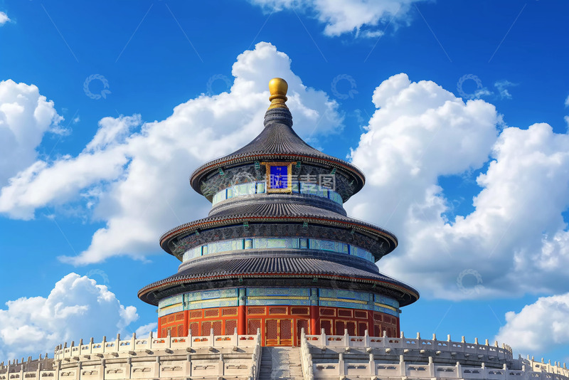 古风建筑天坛AI摄影图素材