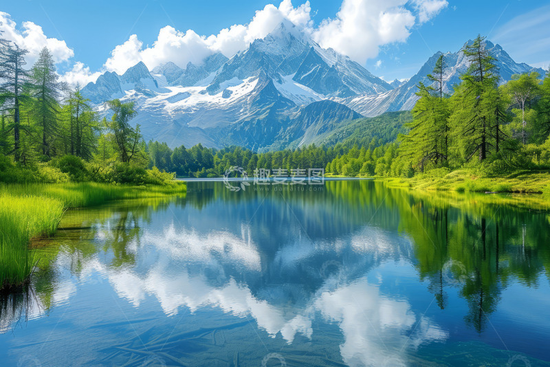 雪山风景自然户外
