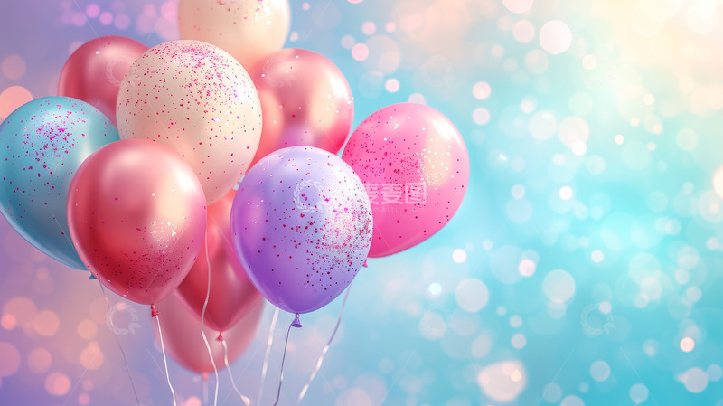 高清大图下载【趣麦麦图】气球海报背景