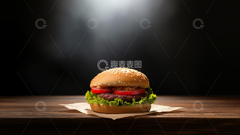 高清大图下载【趣麦麦图】汉堡包食物摄影