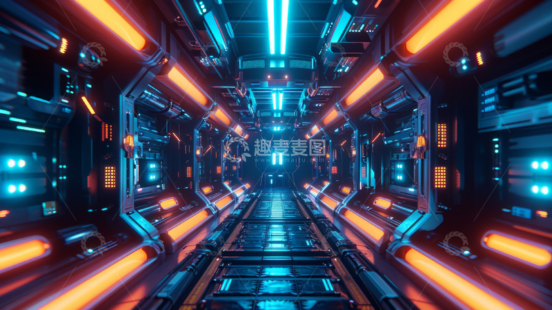 高清大图下载【趣麦麦图】科技空间背景