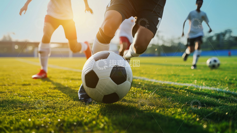 高清大图下载【趣麦麦图】足球球场运动员