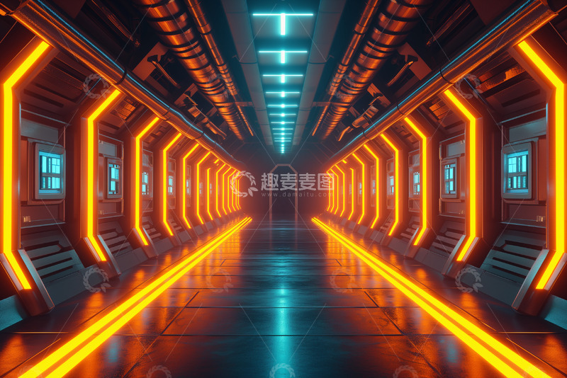 高清大图下载【趣麦麦图】未来科技游戏场景