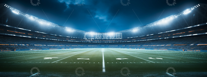 高清大图下载【趣麦麦图】球场海报背景