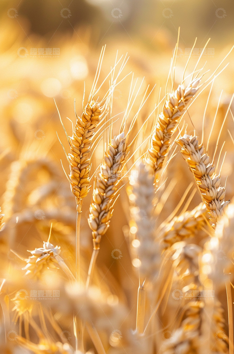高清大图下载【趣麦麦图】秋日阳光麦田麦穗