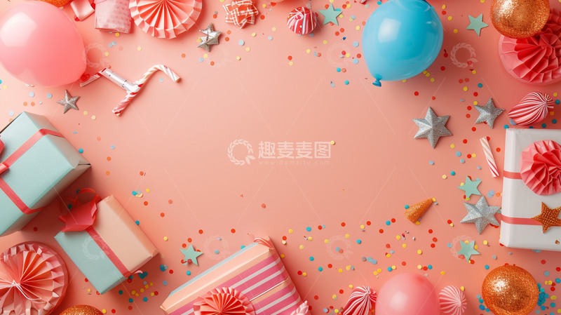 高清大图下载【趣麦麦图】缤纷生日派对庆典