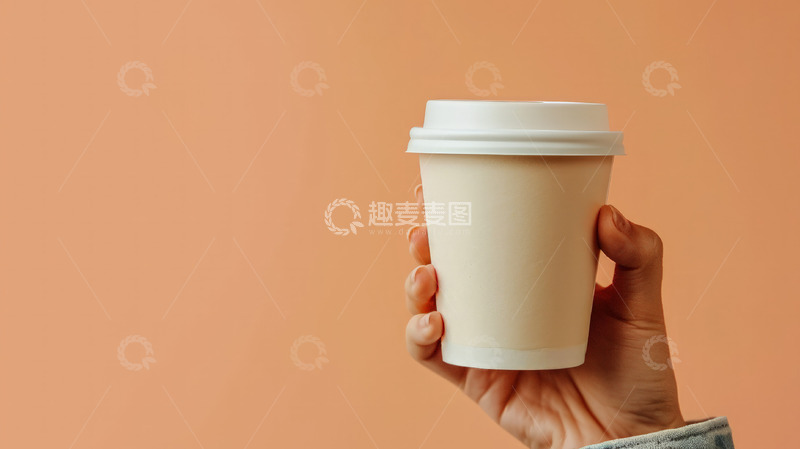 高清大图下载【趣麦麦图】手拿咖啡素材