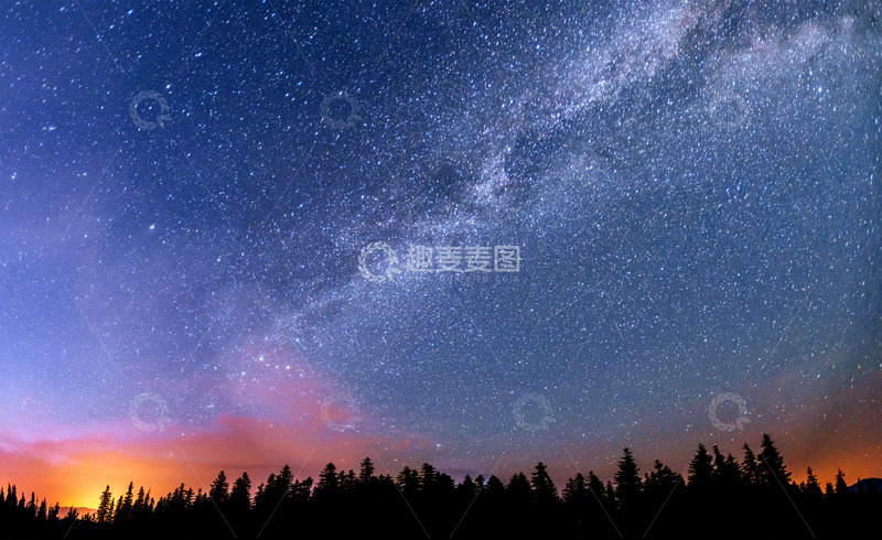 高清大图下载【趣麦麦图】夜晚的星空背景