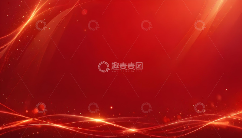 高清大图下载【趣麦麦图】喜庆的红色展会背景