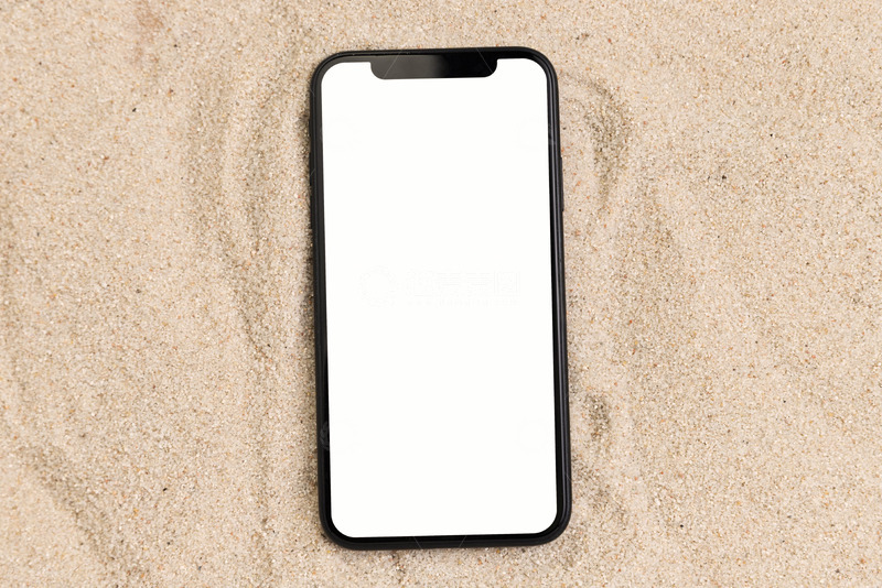 高清大图下载【趣麦麦图】沙滩上的静谧智机样机