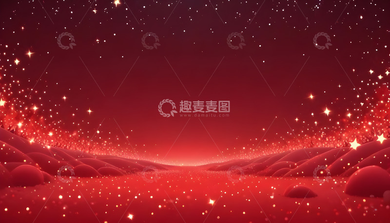 高清大图下载【趣麦麦图】波浪形几何红色背景