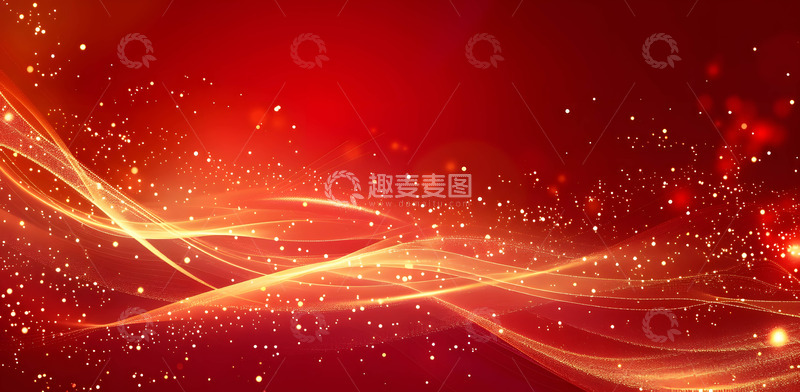 高清大图下载【趣麦麦图】红色年会展会明亮背景