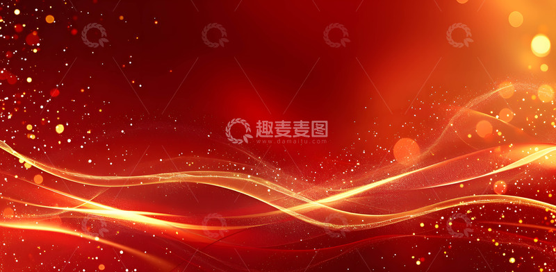 高清大图下载【趣麦麦图】展会舞台红色背景