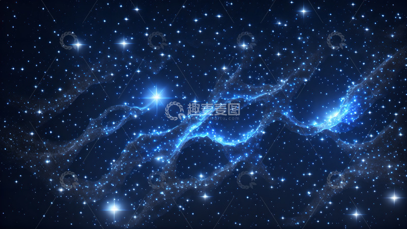 高清大图下载【趣麦麦图】星光璀璨的星空背景