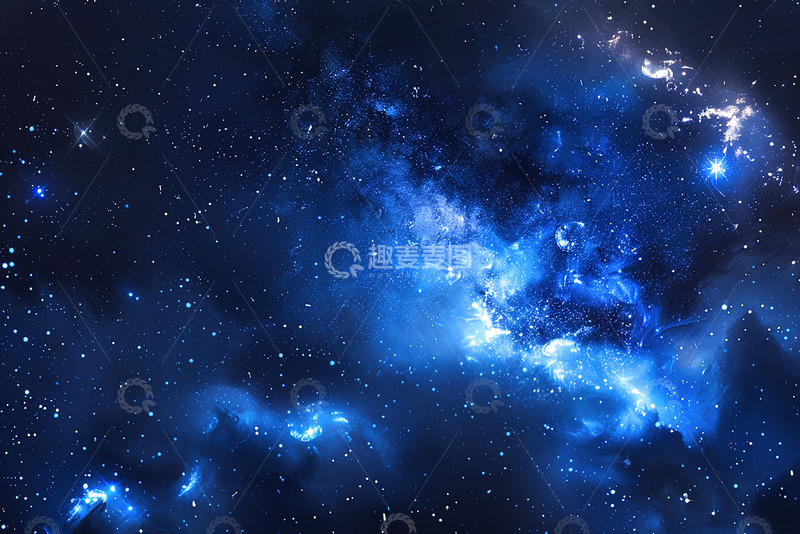 高清大图下载【趣麦麦图】星空璀璨流星星际