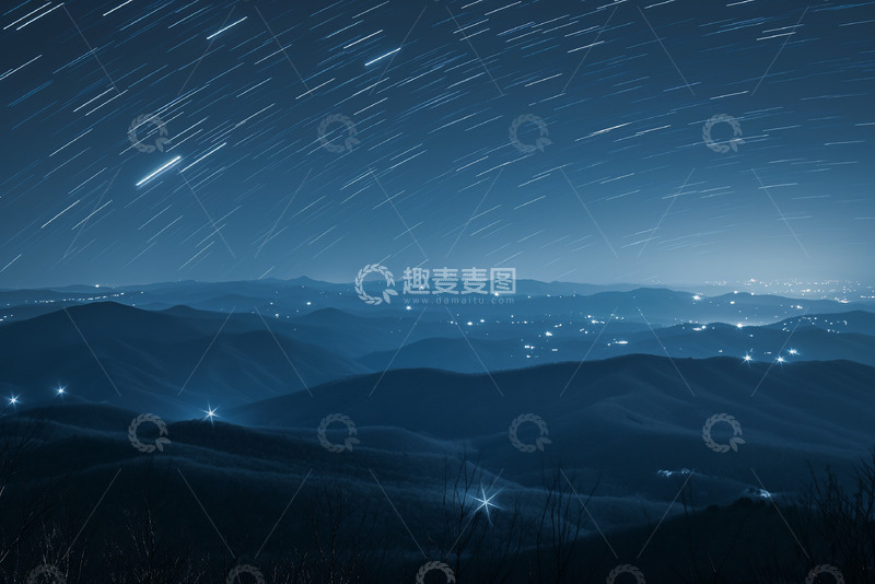 高清大图下载【趣麦麦图】美丽的星空银河