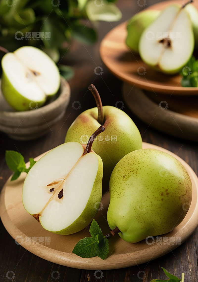 高清大图下载【趣麦麦图】香梨水果写实摄影图素材