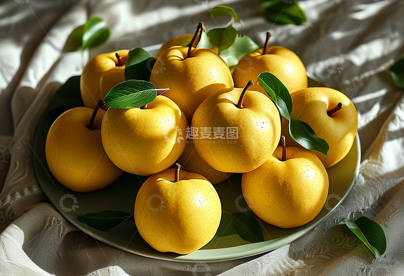 高清大图下载【趣麦麦图】-圆形小梨AI摄影图