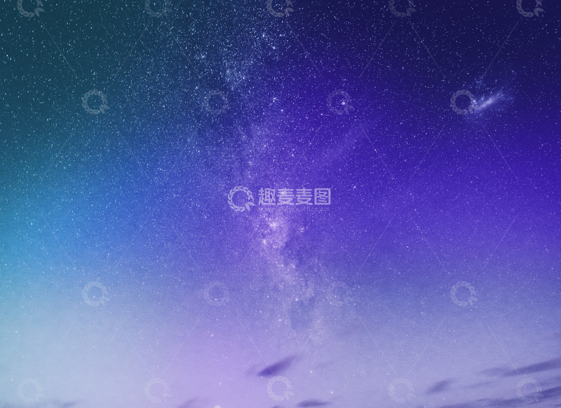 高清大图下载【趣麦麦图】紫色星空背景