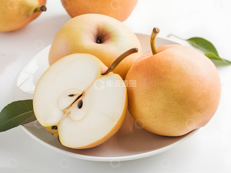高清大图下载【趣麦麦图】丰水梨秋月梨写实摄影图素材