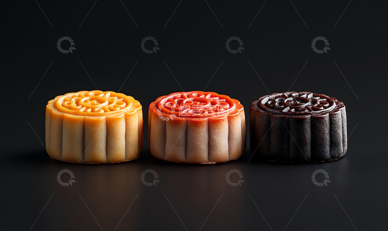 高清大图下载【趣麦麦图】月饼中秋美食AI摄影图
