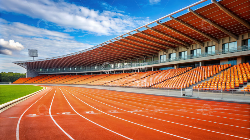 高清大图下载【趣麦麦图】空旷现代体育场内