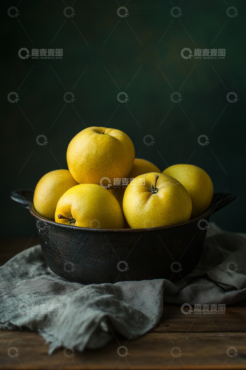 高清大图下载【趣麦麦图】苹果梨水果AI摄影图
