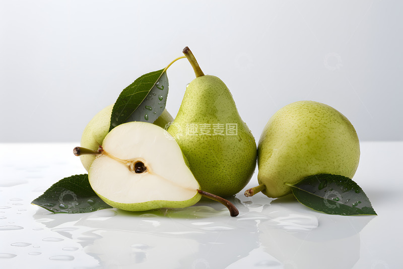 高清大图下载【趣麦麦图】鸭梨静物AI摄影图素材