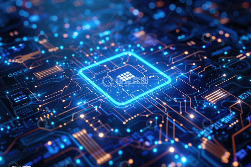 高清大图下载【趣麦麦图】高科技核心精密电路板