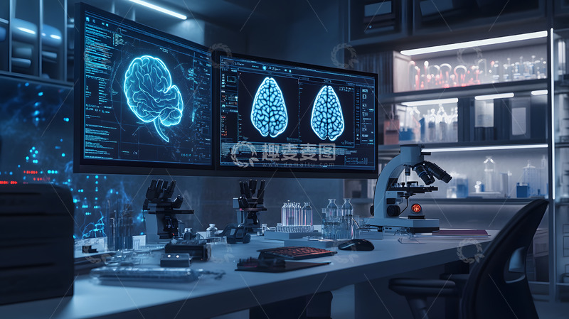 高清大图下载【趣麦麦图】神经科学实验室的高科技设备
