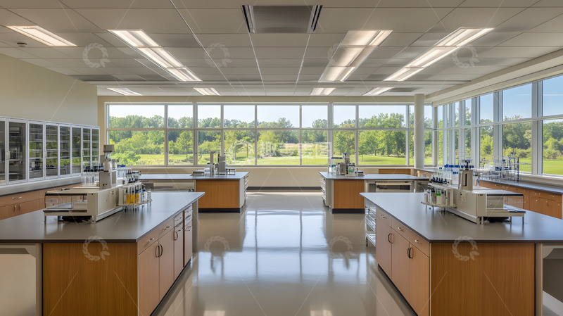 高清大图下载【趣麦麦图】明亮宽敞的现代实验室