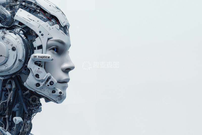 高清大图下载【趣麦麦图】机器人人工智能AI摄影图