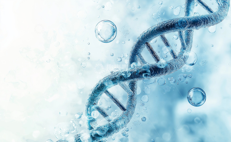 高清大图下载【趣麦麦图】医学科技DNA概念AI摄影图