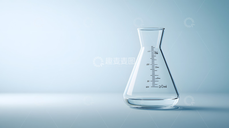 高清大图下载【趣麦麦图】空的化学锥形烧瓶