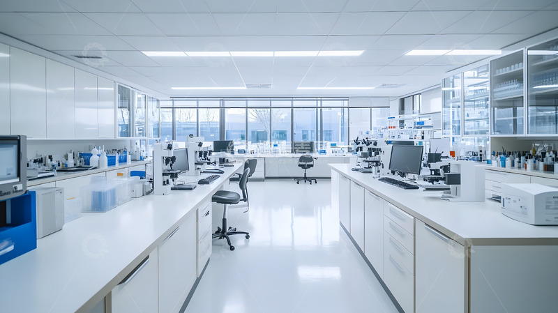 高清大图下载【趣麦麦图】宽敞明亮的现代实验室
