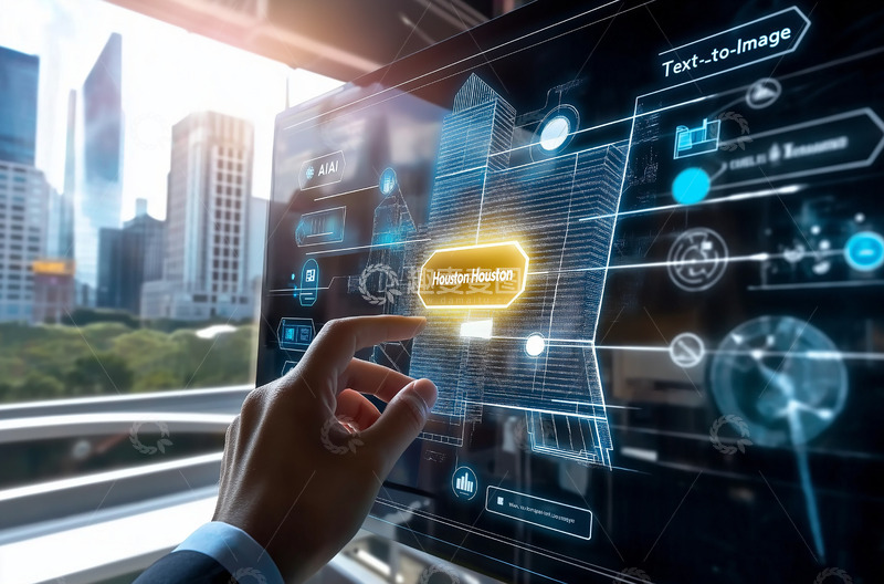 高清大图下载【趣麦麦图】人工智能科技数据摄影图