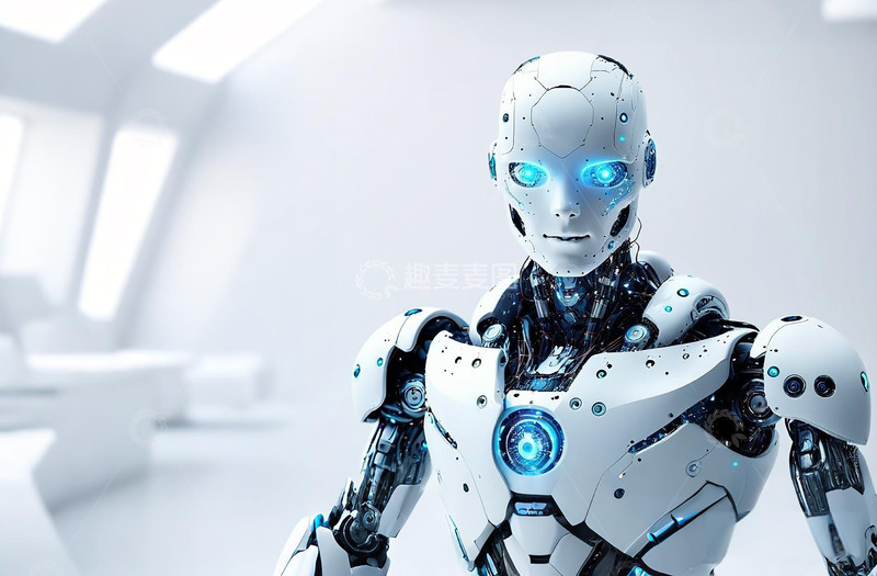 高清大图下载【趣麦麦图】人工智能机器人AI摄影图