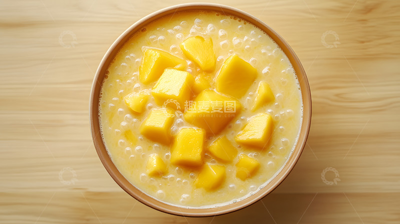 高清大图下载【趣麦麦图】芒果西米露美食摄影