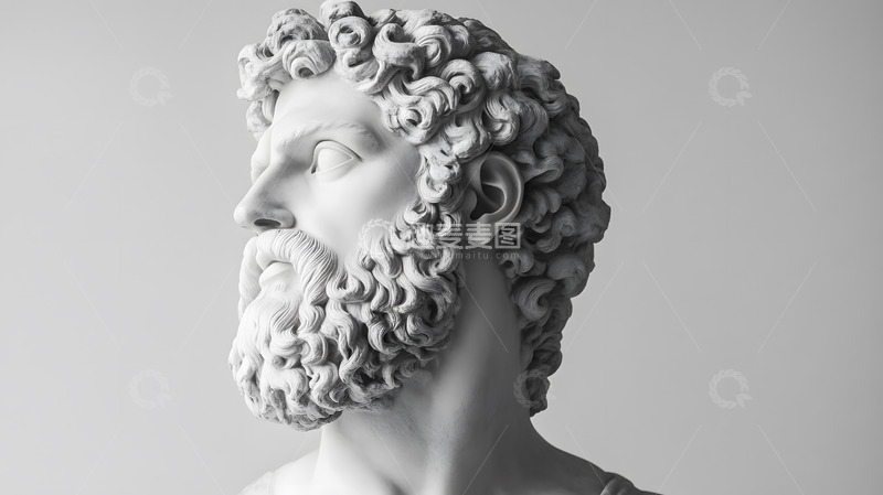 高清大图下载【趣麦麦图】古希腊雕像侧面像