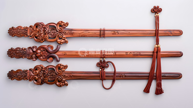 高清大图下载【趣麦麦图】-木雕工艺挂件与中国结装饰