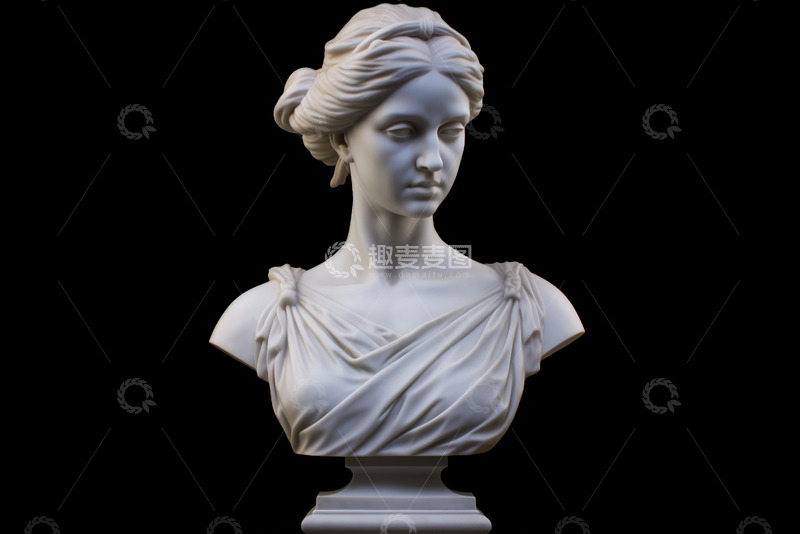 高清大图下载【趣麦麦图】古希腊风女性半身雕像