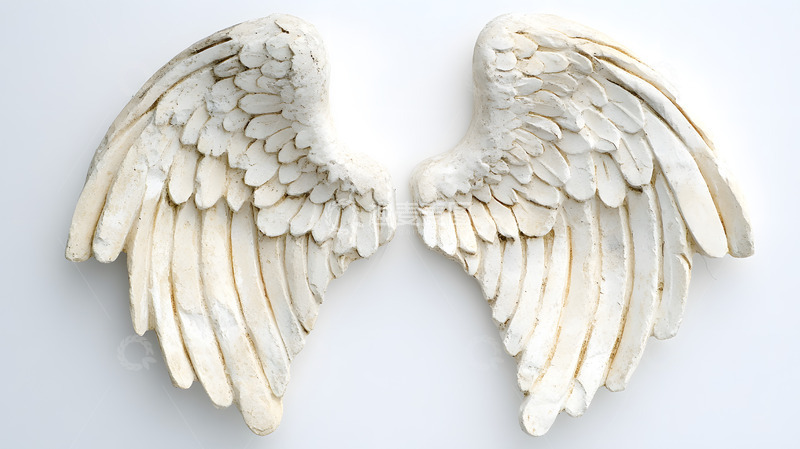 高清大图下载【趣麦麦图】白色天使翅膀装饰