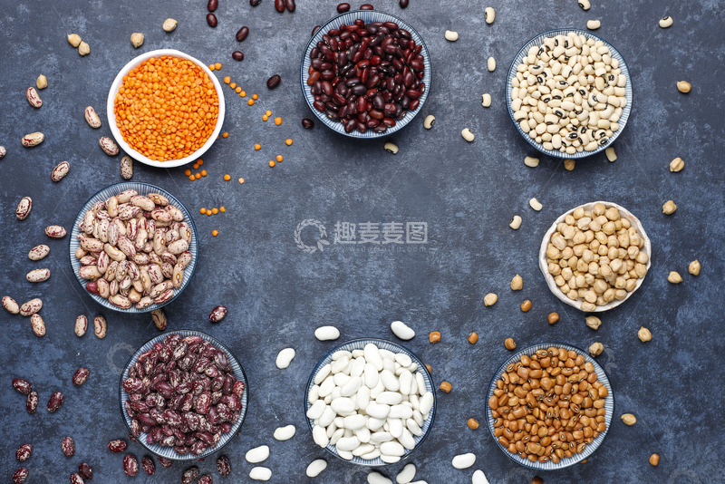 高清大图下载【趣麦麦图】多彩豆谷盛宴的丰收色彩