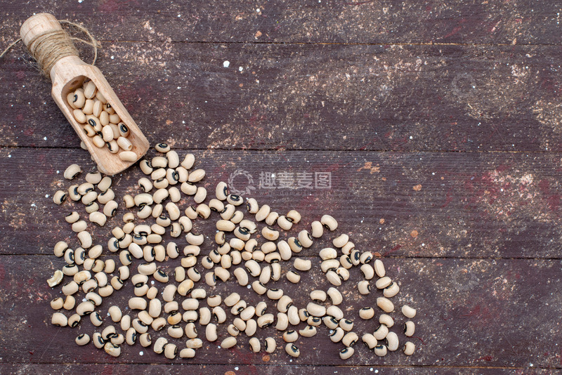高清大图下载【趣麦麦图】复古木勺与斑驳豆影