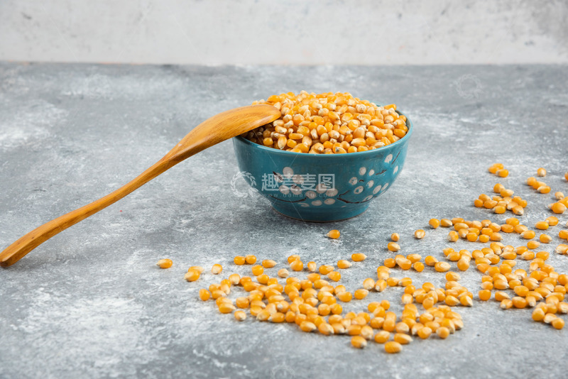 高清大图下载【趣麦麦图】蓝碗黄玉丰收季节的质朴