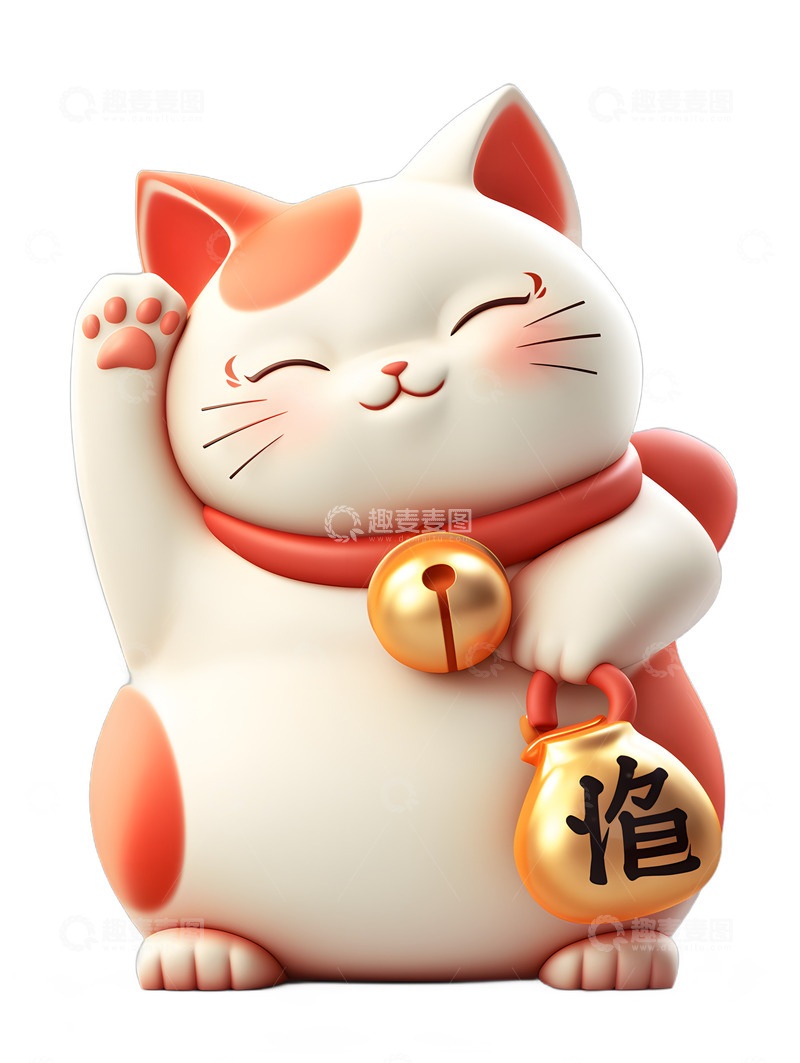 高清大图下载【趣麦麦图】招财猫卡通可爱猫咪