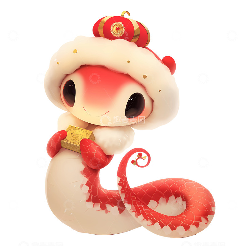 高清大图下载【趣麦麦图】卡通可爱新年生肖蛇