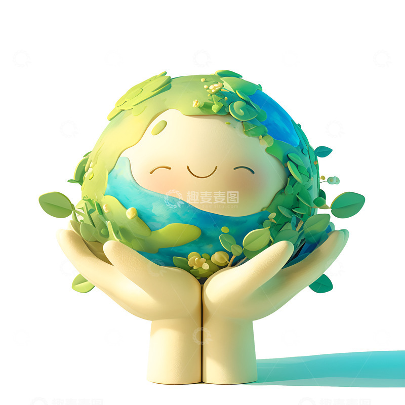 高清大图下载【趣麦麦图】绿色环保关爱地球母亲