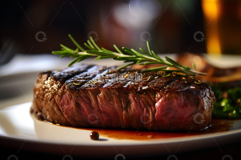 高清大图下载【趣麦麦图】一盘美味的烤牛排