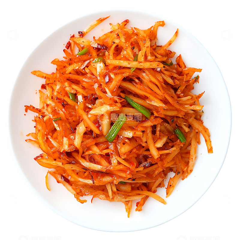 高清大图下载【趣麦麦图】麻辣萝卜丝蔬菜炒菜